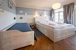 Schlafzimmer - Ferienwohn. Windjammer - Top-Hundeurlaub