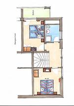 Grundriss - Ferienwohnung Sonnenblume mit Infrarotkabine - Top-Hundeurlaub