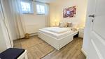 Schlafzimmer - Kapitänshaus FeWo 7 - Top-Hundeurlaub