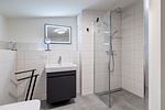 Badezimmer - Maisonette-Apartment "Inselliebe" – Zwei Balkone, zwei Terrassen - Top-Hundeurlaub
