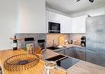 Küche / Küchenzeile - Maisonette-Apartment "Inselliebe" – Zwei Balkone, zwei Terrassen - Top-Hundeurlaub