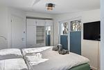 Schlafzimmer - Maisonette-Apartment "Inselliebe" – Zwei Balkone, zwei Terrassen - Top-Hundeurlaub