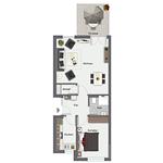 Grundriss - Wohnung 123 - Top-Hundeurlaub