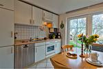 Küche / Küchenzeile - Ferienwohnung Speelwark Dagebüll - Top-Hundeurlaub