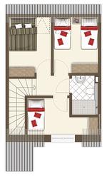 Grundriss - Ferienreihenhaus  Lale Andersen 4c - Top-Hundeurlaub