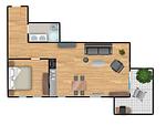 Grundriss - Residenz am Balmer See, Whg. 02 - Top-Hundeurlaub