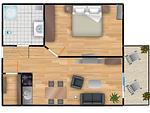 Grundriss - Residenz am Balmer See, Whg. 40 - Top-Hundeurlaub