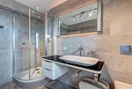 Badezimmer mit Dusche und Waschtisch - Ferienwohnung Kieferngrund - Top-Hundeurlaub