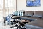 Deichhausener Str. 2, Levante Loft, Wohnzimmer - Ferienwohnung Levante Loft Büsum - Top-Hundeurlaub