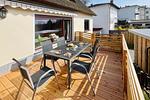 Terrasse - App. Nähstube nur 100 m zum Strand mit Terrasse - Top-Hundeurlaub