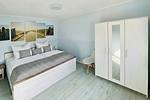Schlafzimmer - App. Nähstube nur 100 m zum Strand mit Terrasse - Top-Hundeurlaub