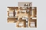 Grundriss - App. Nähstube nur 100 m zum Strand mit Terrasse - Top-Hundeurlaub
