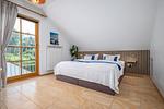 Schlafzimmer mit Doppelbett - Reihenhaus 6 - Delfin - Top-Hundeurlaub