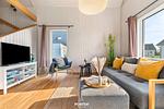 Wohnzimmer - Ferienhaus Olpi Olpenitz - Top-Hundeurlaub