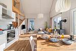 Wohnzimmer - Ferienhaus Olpi Olpenitz - Top-Hundeurlaub
