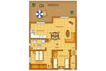 Grundriss - Haus Vincent, Whg. 1 - Top-Hundeurlaub