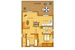 Grundriss - Haus Vincent, Whg. 2 - Top-Hundeurlaub