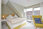 Schlafzimmer - FeWo09: strandnah,Balkon,Sauna - Top-Hundeurlaub