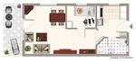Grundriss - Appartement  Kiebitzstieg 22 Wohnung 8 - Top-Hundeurlaub