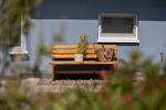 Terrasse - Ferienhaus "Wattkrabbe" Mellumplate 09 - Top-Hundeurlaub