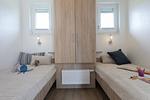 Schlafzimmer - Ferienhaus "Wattkrabbe" Mellumplate 09 - Top-Hundeurlaub
