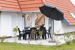 Terrasse - Ferienhaus  Mellumplate 24 - Top-Hundeurlaub