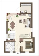 Grundriss - Ferienhaus  Mellumplate 24 - Top-Hundeurlaub