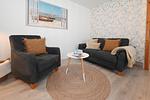 Wohnzimmer - Wohnung Strand - Top-Hundeurlaub