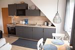 Küche / Küchenzeile - Ferienwohnung  Sieltrift 4-01 - Top-Hundeurlaub