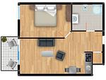 Grundriss - Residenz am Balmer See, Whg. 48 - Top-Hundeurlaub