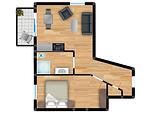 Grundriss - Residenz am Balmer See, Whg. 57 - Top-Hundeurlaub