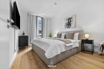 Schlafzimmer - Kurzzeitwohnung Strandsegler Heiligenhafen - Top-Hundeurlaub