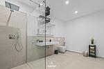 Badezimmer - Kurzzeitwohnung Stadtwohnung Heiligenhafen - Top-Hundeurlaub