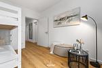 Schlafzimmer - Kurzzeitwohnung Stadtwohnung Heiligenhafen - Top-Hundeurlaub