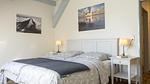Schlafzimmer 1 - Marschblick Ferienwohnung im Landlust Osterwarf - Top-Hundeurlaub