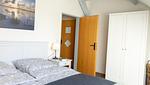 Schlafzimmer 1 - Marschblick Ferienwohnung im Landlust Osterwarf - Top-Hundeurlaub