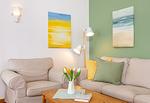 Gemütliche Sofaecke in der Wohnung Jungnamen Sand 01 - Haus Jungnamen Sand Whg. 1 - Top-Hundeurlaub