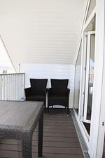 Balkon - Haus Nr. 40, Ferienhaus Deichgraf - Top-Hundeurlaub