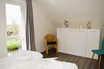 Schlafzimmer - Haus Nr. 40, Ferienhaus Deichgraf - Top-Hundeurlaub