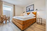 Schlafzimmer - Ferienwohnung Wiking-Koje 3 Schleswig - Top-Hundeurlaub