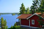 Ferienhaus in Värmland, Schweden. Toplage mit Blick auf den See - Top-Hundeurlaub