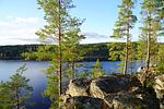 Ferienhaus in Värmland, Schweden. Toplage mit Blick auf den See - Top-Hundeurlaub