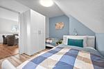 Schlafzimmer - Ferienwohnung Lee Dagebüll - Top-Hundeurlaub