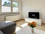 Wohnzimmer in der Ferienwohnung Üüs Aran 4 in Süddorf auf Amrum - Ferienwohnung *Üüs Aran 4* - Top-Hundeurlaub