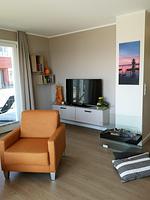 Wohnzimmer - Panorama-Apartment mit zwei Terrassen, Hund erlaubt   (P7 A1) - Top-Hundeurlaub