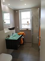 Badezimmer - Panorama-Apartment mit zwei Terrassen, Hund erlaubt   (P7 A1) - Top-Hundeurlaub