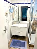 Modernes Bad mit Dusche - Wohnung Nr. 124 Sehnsucht-Zingst - Top-Hundeurlaub