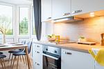 Küche / Küchenzeile - Appartement "Wattenruh" Cappel Whg. 4 - Top-Hundeurlaub