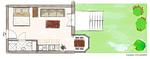 Grundriss - Appartement "Wattenruh" Cappel Whg. 4 - Top-Hundeurlaub