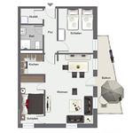 Grundriss - Wohnung 10 - Top-Hundeurlaub
